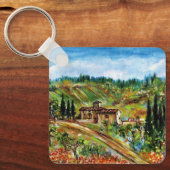 PORTE-CLÉS ANCIENNE FERME EN CHIANTI -TOSCANE (Recto)