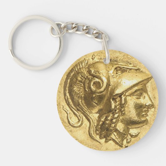Porte-clés Ancienne pièce d'Athéna (Devant)