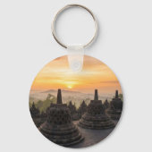 Porte-clés Ancient Borobudur Temple Java Indonesia Keychain (Verso)