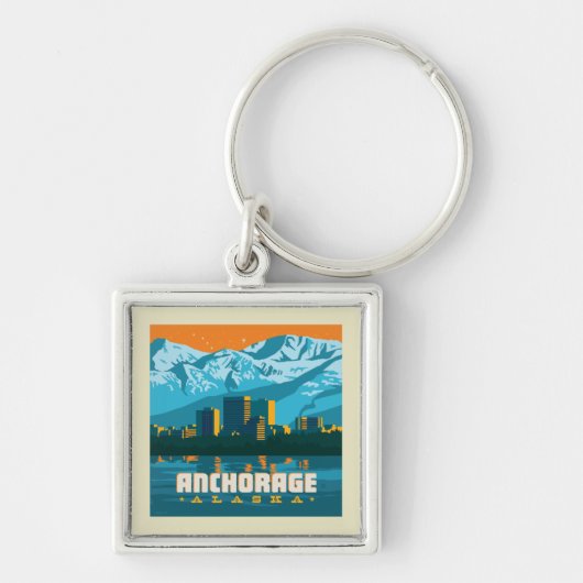 Porte-clés Ancrage, Alaska (Devant)