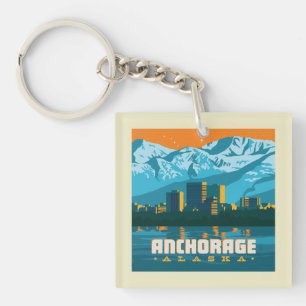 Porte-clés Ancrage, Alaska