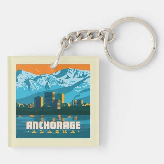 Porte-clés Ancrage, Alaska (Dos)