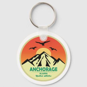 Porte-clés Ancrage vintage Retro Alaska