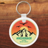 Porte-clés Ancrage vintage Retro Alaska (Recto)