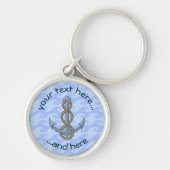 Porte-clés Ancre avec Porte - clé de corde (Devant)