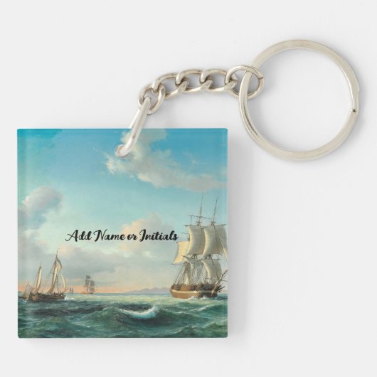 Porte-clés "Ancre Dans La Tempête (Dos)