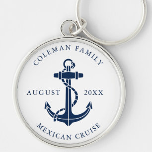 Porte-clés Ancre de bateau nautique Famille Croisière Cadeau 