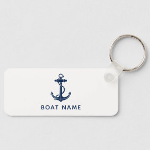 Porte-clés Ancre de bateau personnalisée Croisière Swag