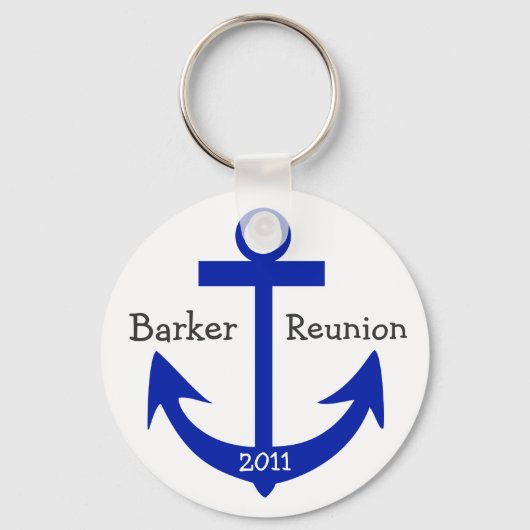 Porte-clés Ancre de la Réunion - par SRF (Recto)