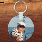 Porte-clés Ancre de mer Nom du capitaine ou photo du bateau R (Verso)
