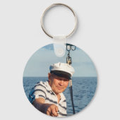 Porte-clés Ancre de mer Nom du capitaine ou photo du bateau R (Verso)