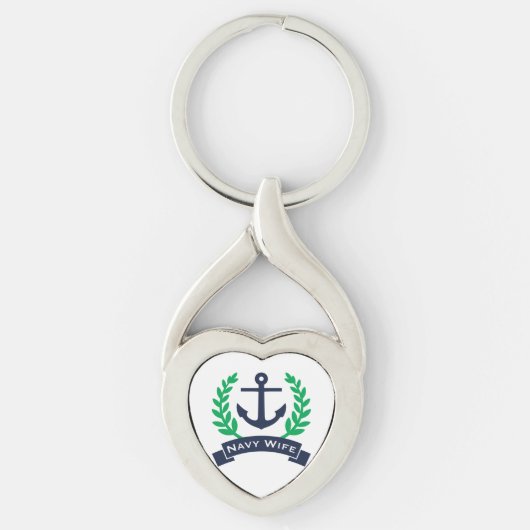 Porte-clés Ancre des épouses de marine (Devant)