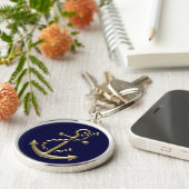 Porte-clés Ancre du navire Nautique Marine-Thème Cadeau (Côté)