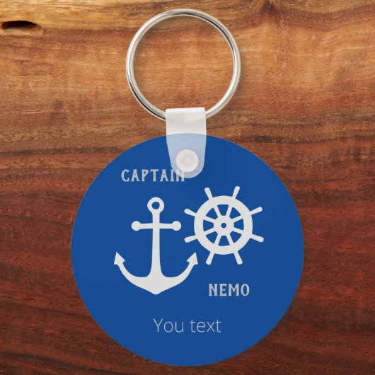 Porte-clés Ancre et gouvernail (Recto)