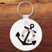 Porte-clés ancre et sauveteur (Recto)