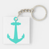 Porte-clés Ancre nautique de turquoise (Dos)