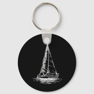 Porte-clés Ancre nautique - Dessin en ligne simple Sailbo