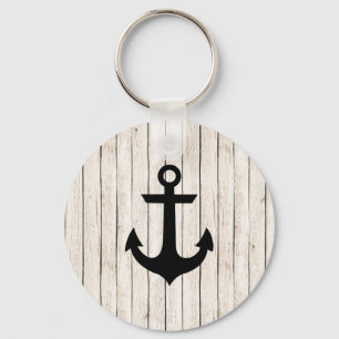Porte-clés Ancre nautique rustique