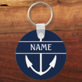 Porte-clés Ancre Nom du bateau (Recto)