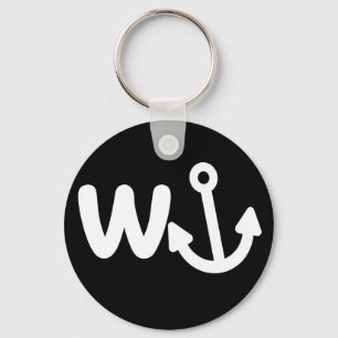Porte-clés ancre wanker w