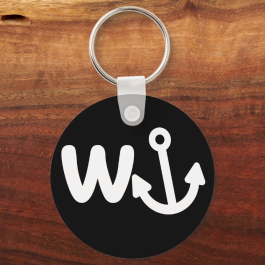 Porte-clés ancre wanker w (Recto)