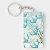 Porte-clés Ancres nautiques Plage Océan Plage Côté Balnéaire  (Devant)