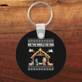 Porte-clés And The Angels Did Sing Nativity Christian Ugly Ch (Recto)