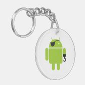 Porte-clés Android Robot Pirate Style (Devant gauche)