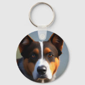 Porte-clés Andy The Australian Blue Heeler, (Recto)