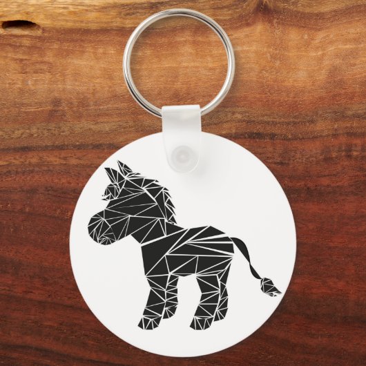 Porte-clés âne noir (Recto)