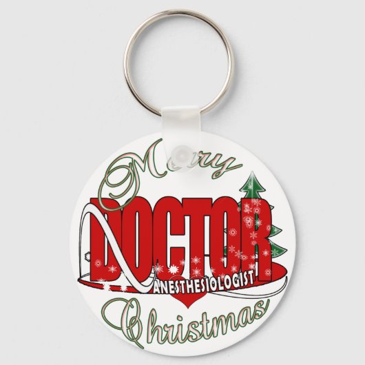 PORTE-CLÉS ANESTHESIOLOGUE DE NOËL (Recto)
