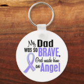 Porte-clés Ange 1 Papa Cancer de l'estomac (Recto)