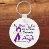 Porte-clés Ange 2 - Belle-Mère Cancer du Pancréas (Recto)