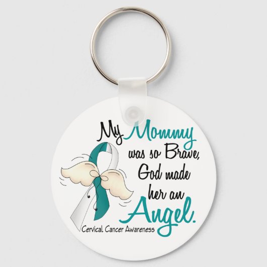 Porte-clés Ange 2 Cervical Cancer maman (Recto)