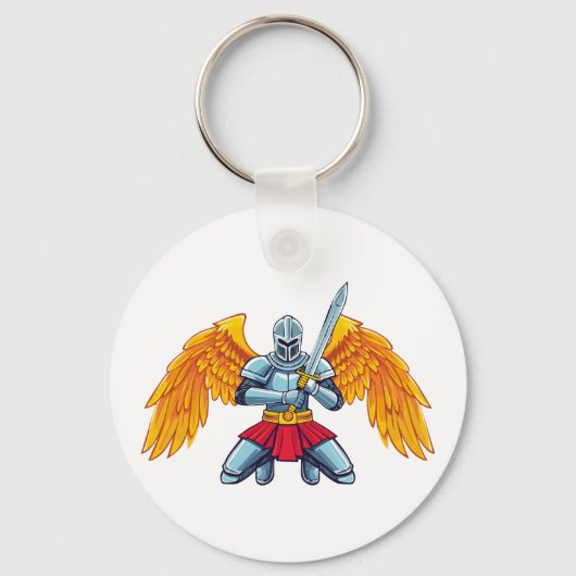 Porte-clés Ange avec grande épée (Recto)