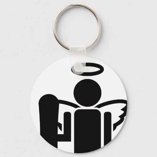 Porte-clés ange de conseil. (Recto)