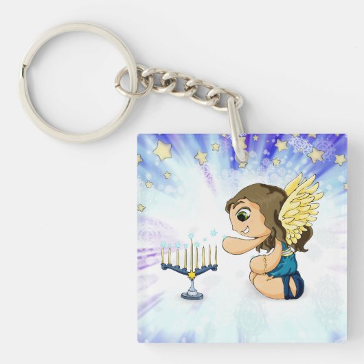 Porte-clés Ange de Menorah (Devant)