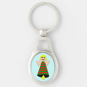 Porte-clés Ange de Noël en cloche