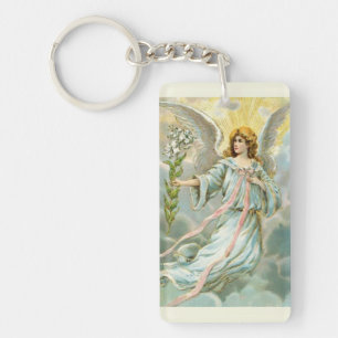 Porte-clés Ange en bleu