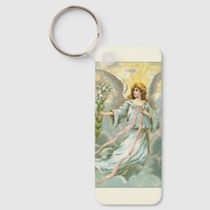 Porte-clés Ange en bleu