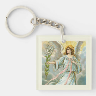 Porte-clés Ange en bleu