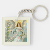 Porte-clés Ange en bleu (Dos)