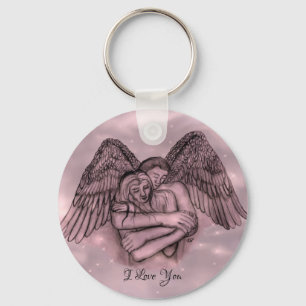 Porte-clés Ange Eros amoureux , je t'aime
