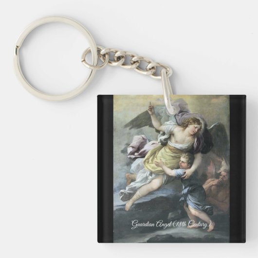 Porte-clés Ange gardien baroque (Devant)