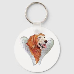 Porte-clés Ange Golden Retriever