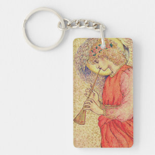 Porte-clés Ange jouant du flageolet