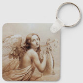 PORTE-CLÉS ANGE JOUER LYRA SUR LES NUAGES (Dos)