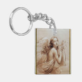 PORTE-CLÉS ANGE JOUER LYRA SUR LES NUAGES (Devant gauche)