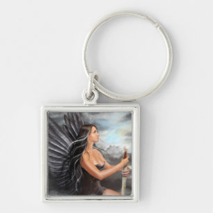 Porte-clés Ange noir porte - clé