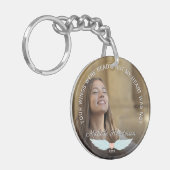 Porte-clés Ange Wings Memorial Photo et citation de sympathie (Devant gauche)